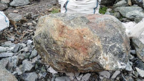 Валун с насыщенной зелёной палитрой и шероховатой поверхностью, которая свидетельствует о его долгой истории. Используйте его для создания природных акцентов
