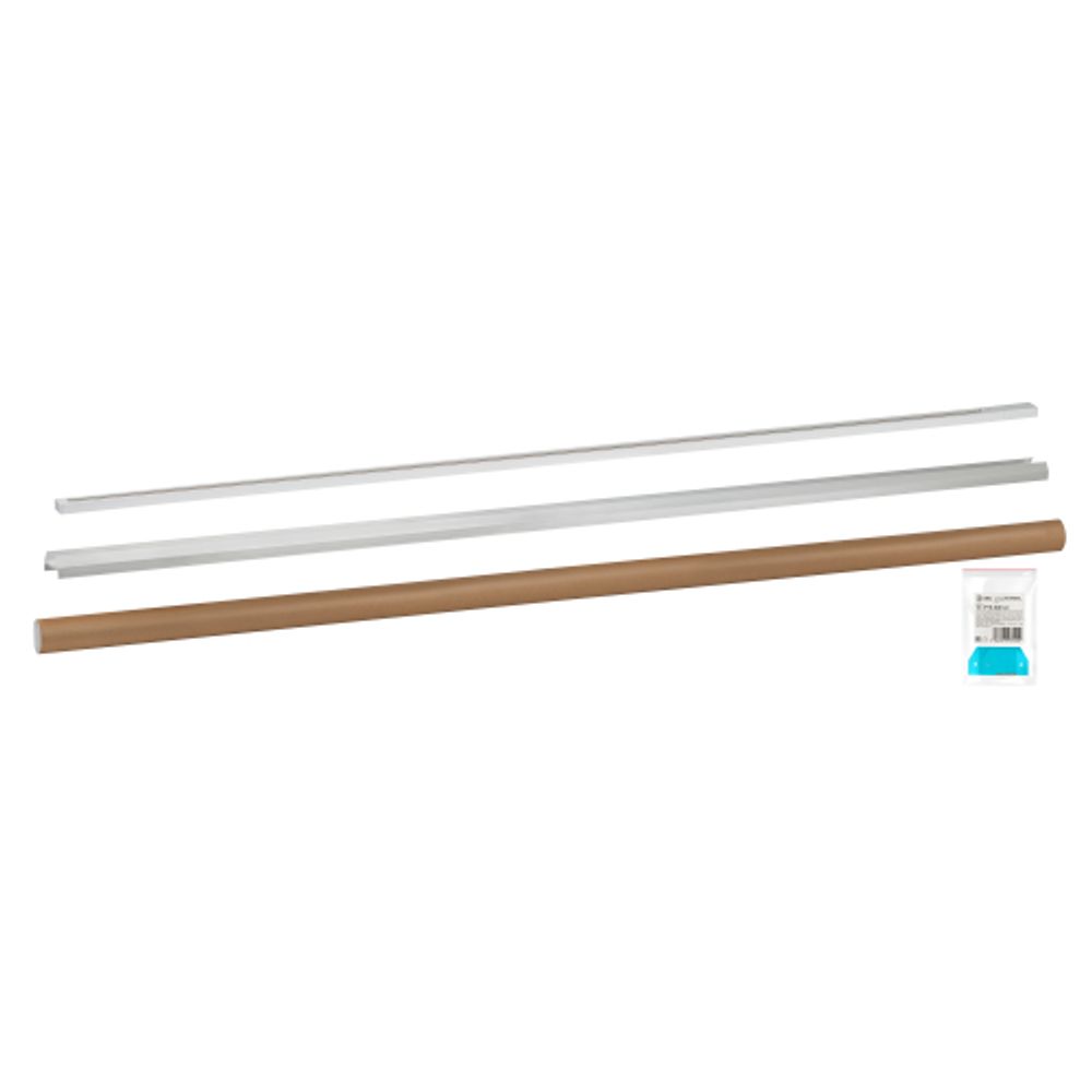 Комплект ЭРА TR-SET-200-1PT-PC WH шинопровод однофазный с профилем для натяжного потолка 2м белый | Однофазный шинопровод и аксессуары