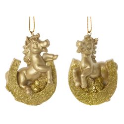 GAEM Фигурка декоративная подвесная"Лошадка", L5 W3 H7,5 см, 2в.