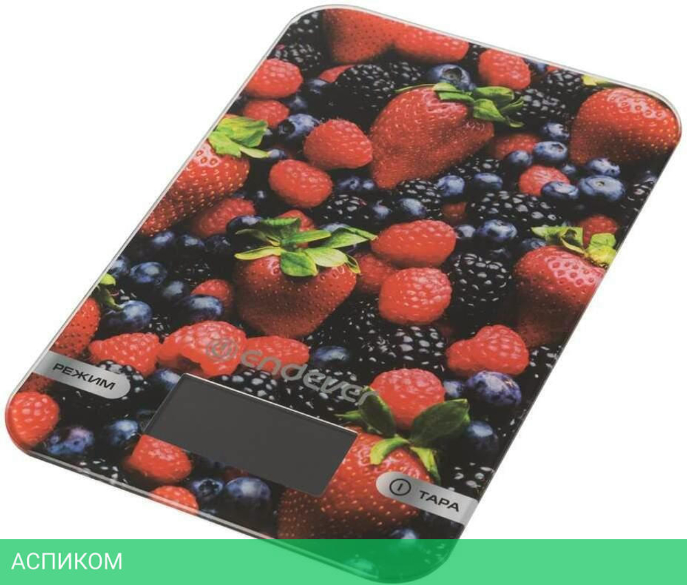 Кухонные весы Endever KS-528 Red/Illustration