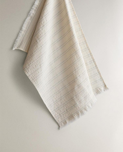 ZARA HOME КУХОННОЕ ПОЛОТЕНЦЕ ВАФЕЛЬНОЕ, СИНИЙ