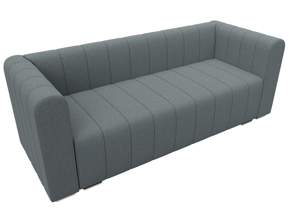 Диван прямой Лига-073 РОГОЖКА Амур 07 серый