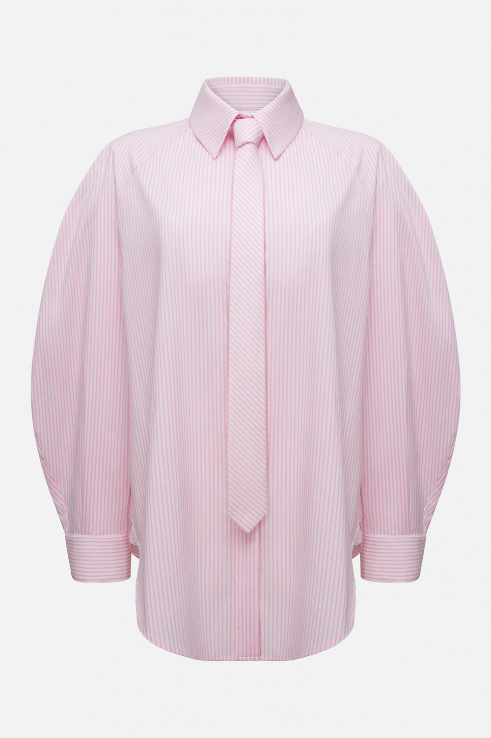 Рубашка оверсайз с галстуком