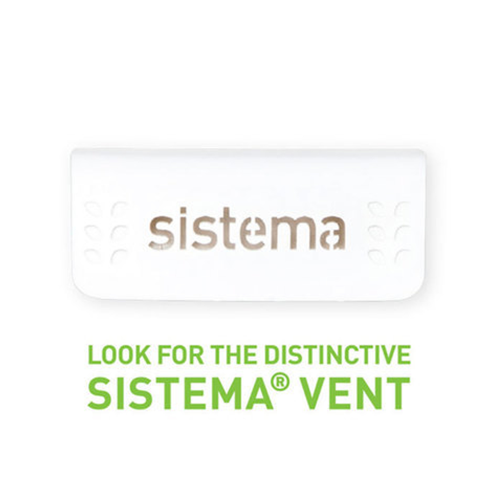 Контейнер квадратный 591мл Sistema FreshWorks зеленый