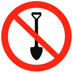 Р44 "Запрещается копать"