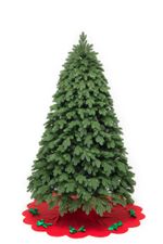 Ель с гирляндой встроенной «Парижанка» (Литая+пвх) от 1,2 м до 3,5 м