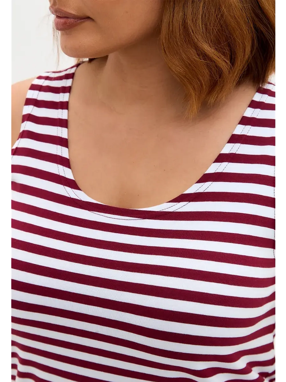 Майка базовая под пиджак удлиненная оверсайз