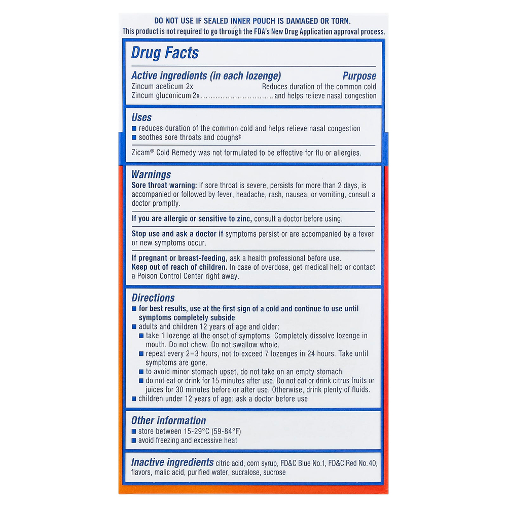 Zicam, Средство от простуды, леденцы, дикая вишня, 25 леденцов в индивидуальной упаковке