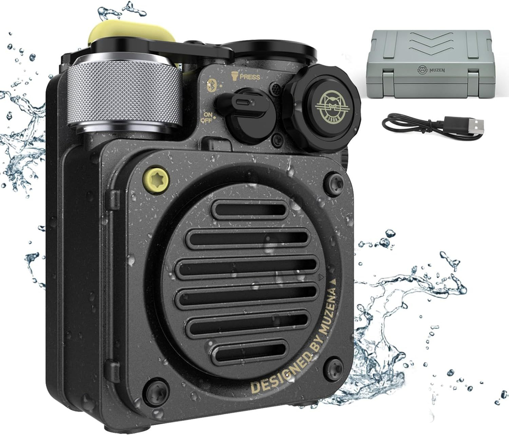 Беспроводная колонка Muzen Sticker красная