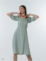 Платье летнее легкое крестьянка в цветочек