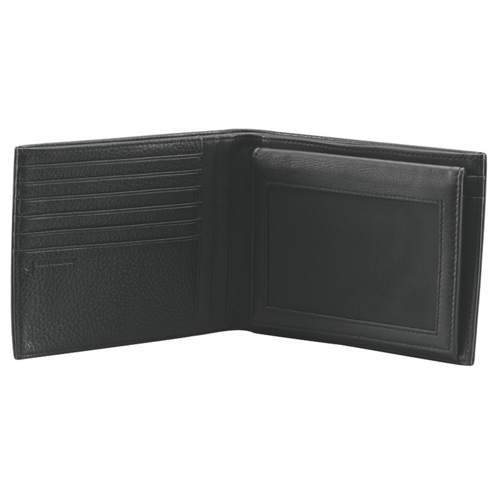 Портмоне Victorinox Altius 3.0 Innsbruck, чёрное, натуральная тиснёная кожа наппа, 13x2x10 см