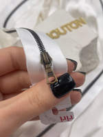 Молния металл, AM, на атласной тесьме, 4 мм, цвет 2101, белый