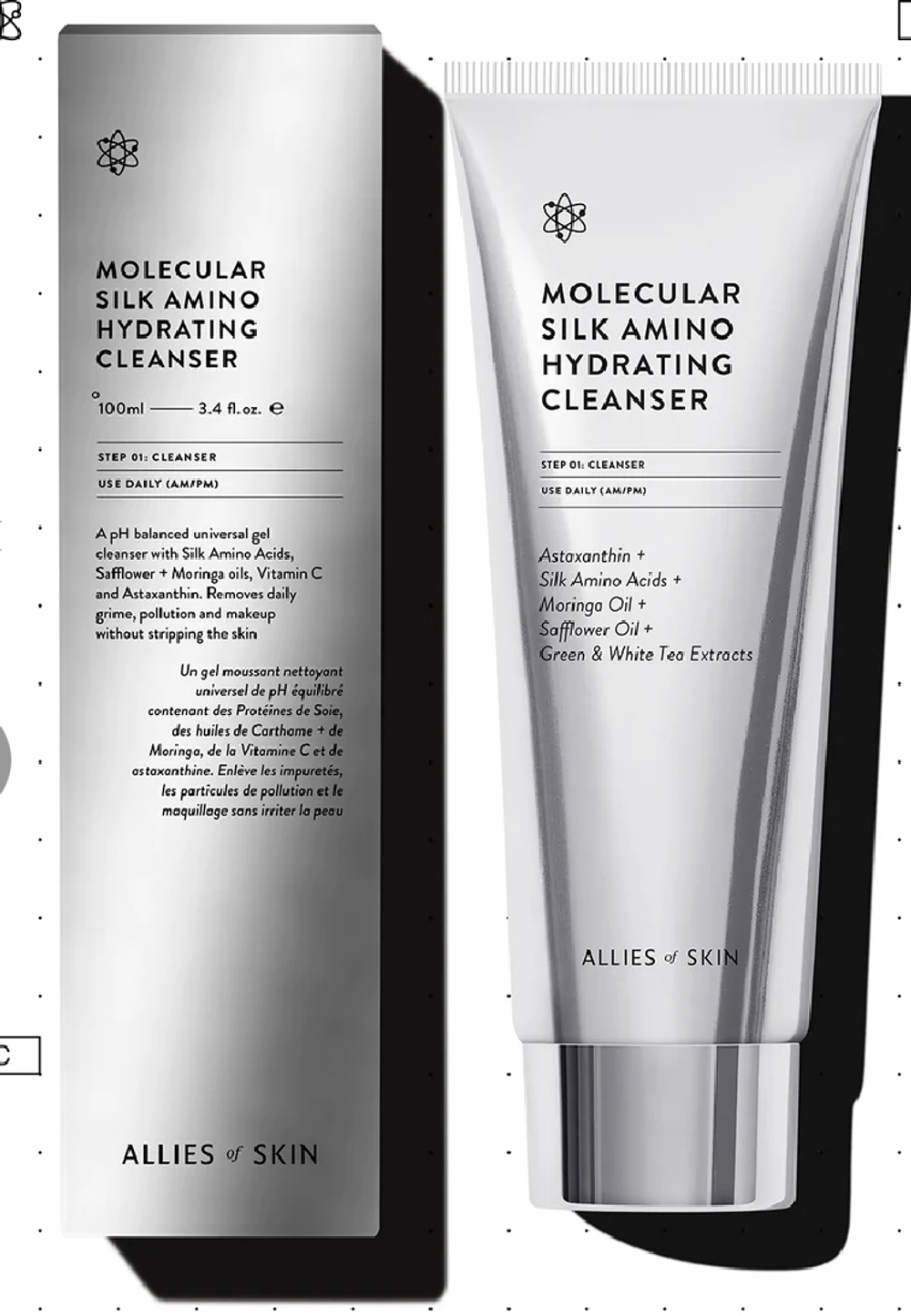 Allies of Skin Molecular Silk Amino Hydrating Cleanser очищающее средство 100 ml