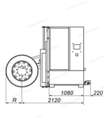 Мойка для грузовых колес Wulkan 500H