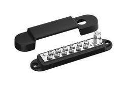 Колодка распределительная электромонтажная, 12 контактов, черная