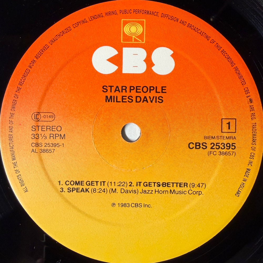 Виниловая пластинка Miles Davis ‎– Star People LP