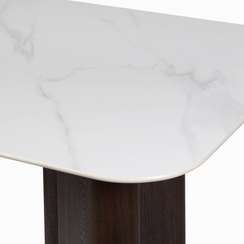 Обеденный стол Fabio 180х90 см, белый камень