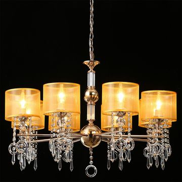 Люстра потолочная ILLUMICO E14  IL6219-8P-27 GD