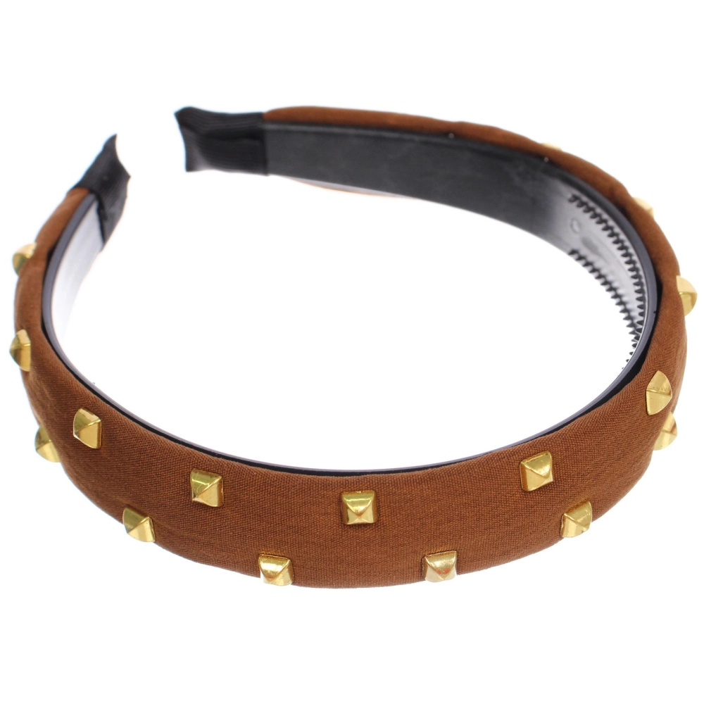 Ободок для волос «МАРЦИПАН», дайма, ширина 2,5см, микс 6 цветов ( в пакете с подвесом)