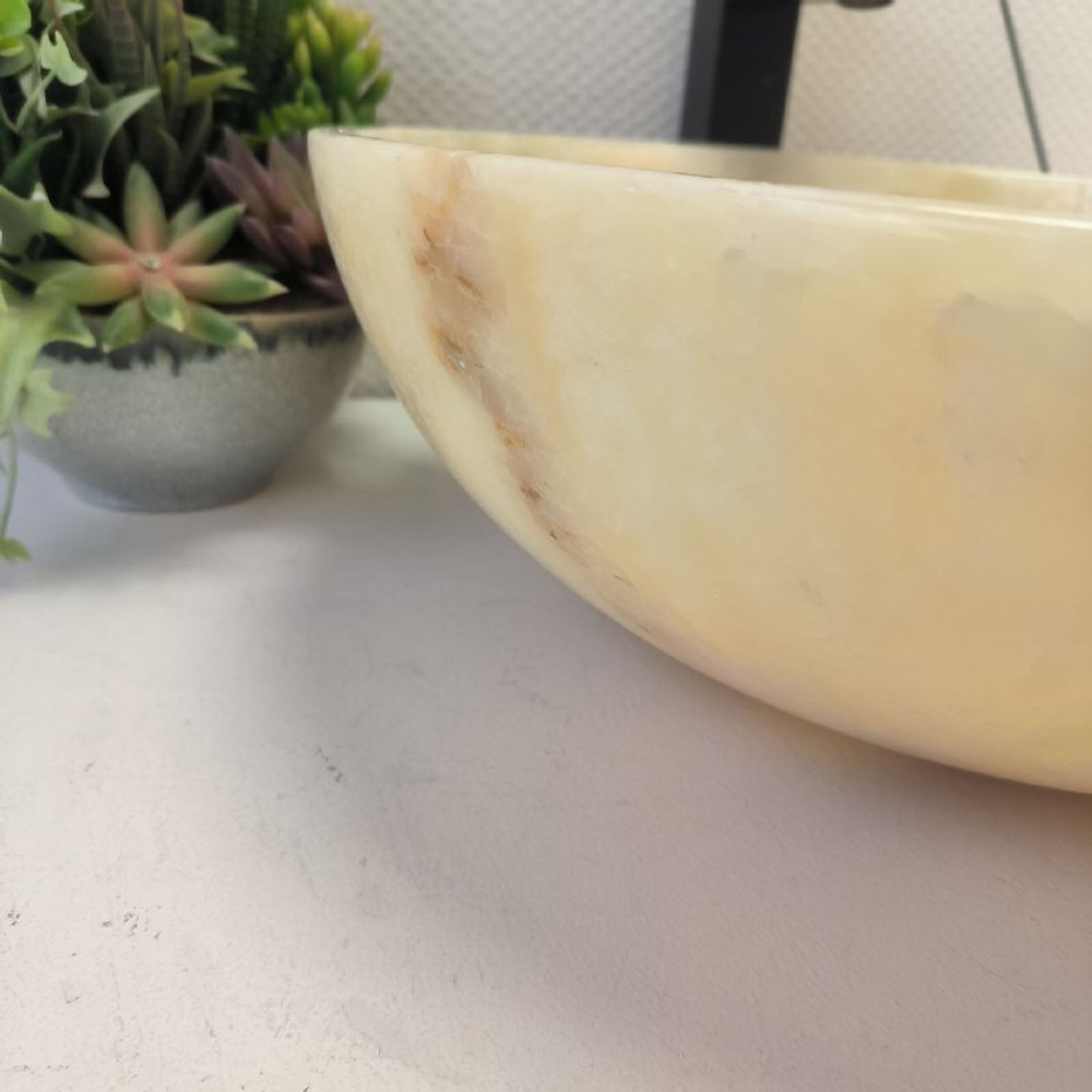 Раковина из оникса Bowl Yellow TinLip BO-62941 45*45*15 41