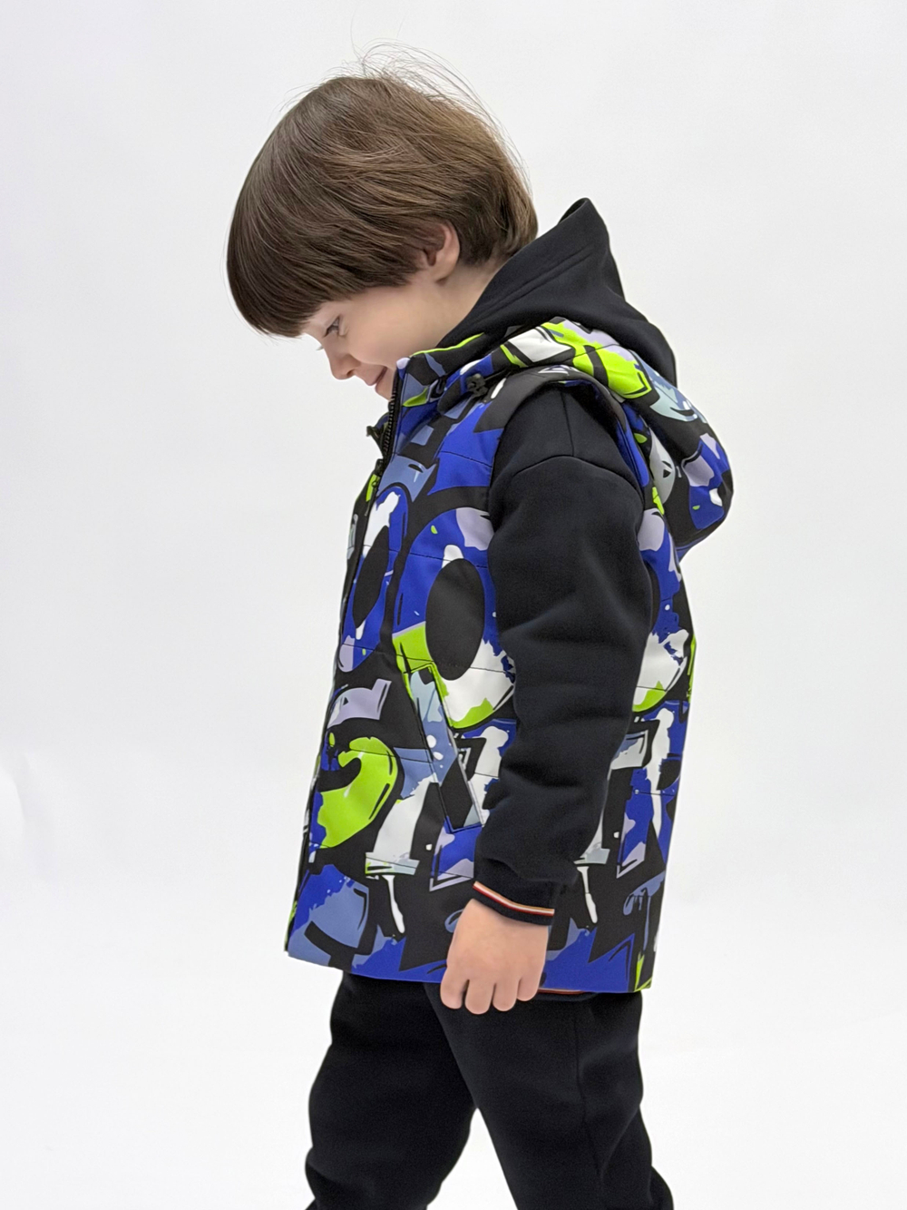 Жилет демисезонный мембрана для мальчика 2-8 лет Милашка Сьюзи