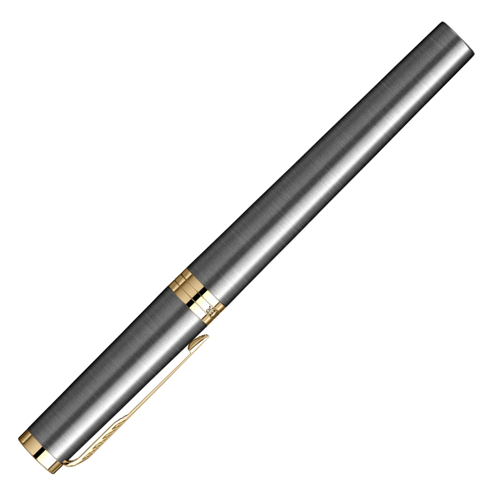 Ручка роллер Parker Ingenuity Grey Core GT (2213727) F черн. черн. подар.кор.