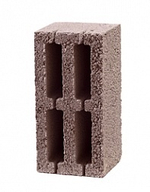 Блок стеновой КЕРАМЗИТОВЫЙ 390х190х190 облегченный