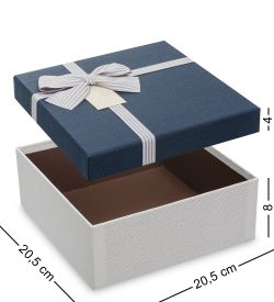 Packing Symphony WF-79-A Набор коробок из 3шт «Квадрат» цв.бел./син.