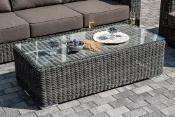 "Боно" лаунж-зона из искусственного ротанга, цвет графит