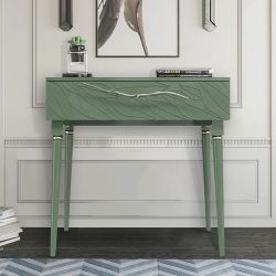 Консоль Арт Колор leaves Классик Сильвер Зеленый нефрит