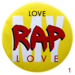 Значок I love Rap ( в ассортименте )