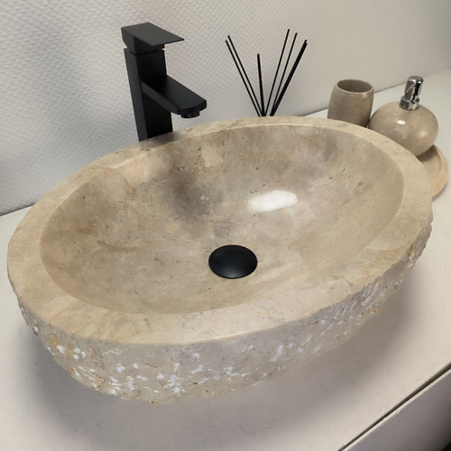 Раковина из мрамора Erozy Cream EM-62843 51*39*15 108