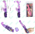 Гибкий вибромассажер со стимуляцией клитора и точки G