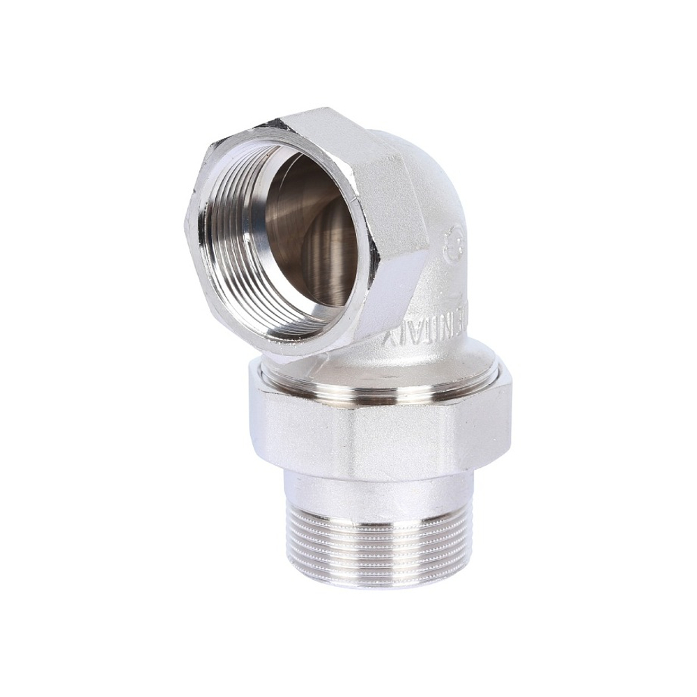 Разъемное соединение (американка) угловое STOUT - 1"1/4 (ВР/НР, никелированное, уплотнение o-ring)