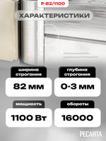 Рубанок электрический РЕСАНТА Р-82/1100