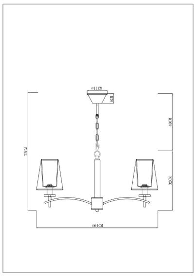 Подвесная люстра Arte Lamp Kensington A4098LM-5CC