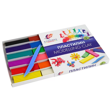 Пластилин Луч Классика 12 цветов