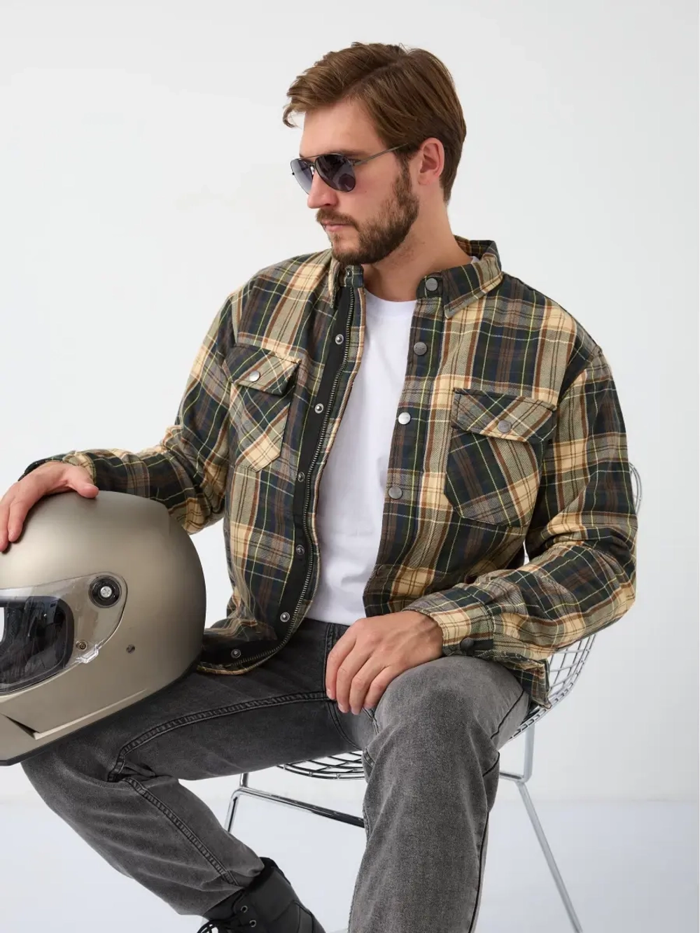 моторубашка MCP Rebel Full Kevlar Green/Brown