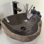 Раковина из речного камня RS-65052 43*38*15 0861