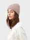 Шапка женская MINAKU с подворотом, размер 54-56, цвет бежевый