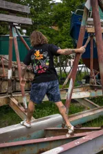 Футболка Creepy Clothing Цветочная Черная