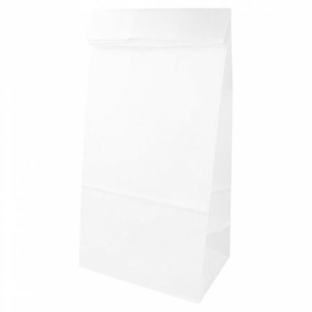Пакет для покупок без ручек 15+10*32 см, белый, крафт-бумага, Garcia de PouИспания