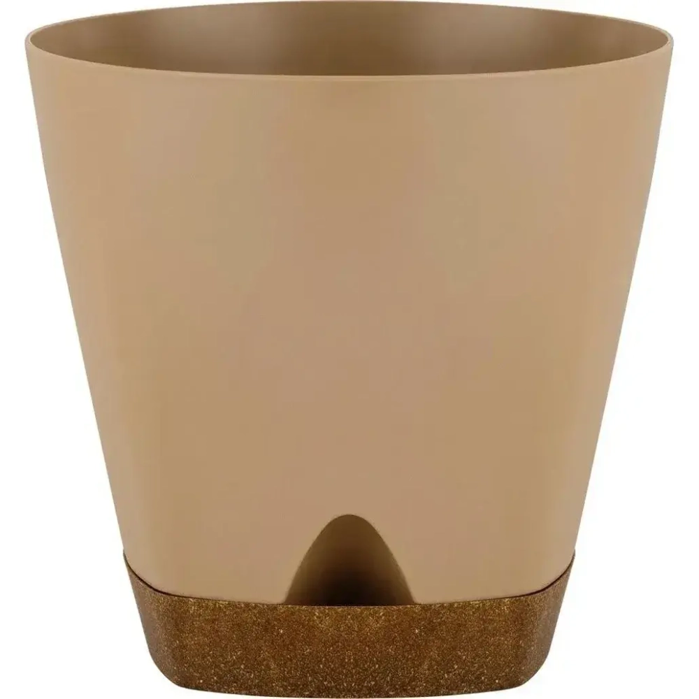 Горшок для цветов InGreen WOOD D170мм 2,5л с прикорневым поливом молочный шоколад/бук