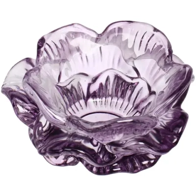 Подсвечник «Роза» 10*4,5 см, Сиреневый