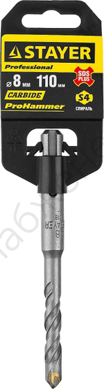 STAYER Бур SDS-plus 8 x 110 мм, Professional
