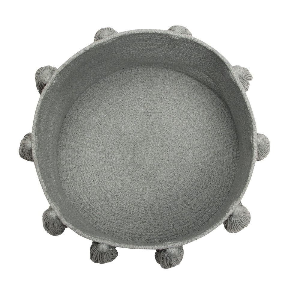 Корзина Lorena Canals Tassels Light Grey (30 x Ø45 см)
