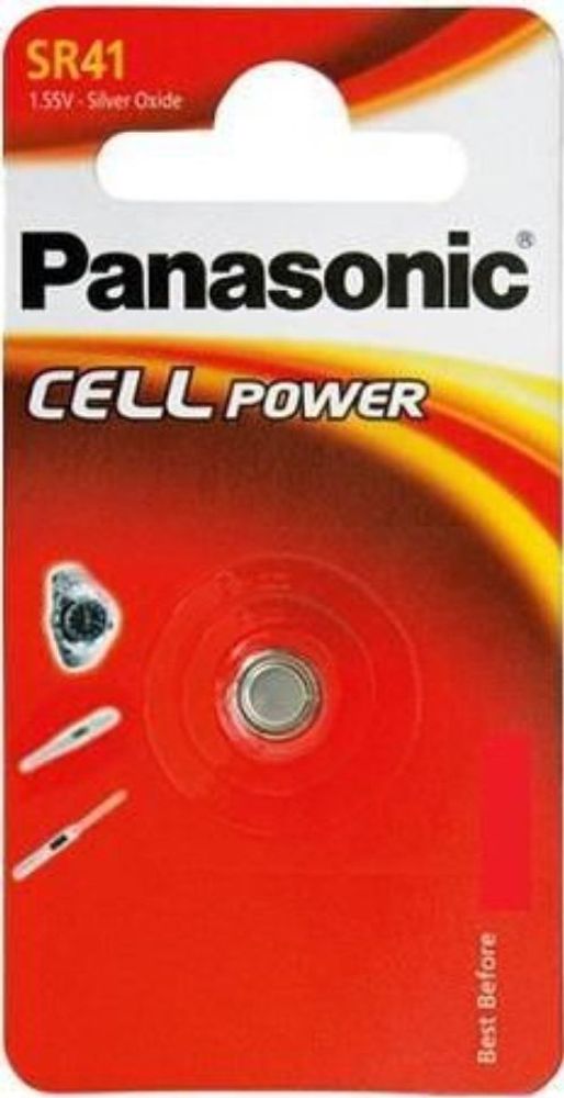 Батарейка Panasonic Silver Oxide SR-41 серебряно-оксидная 1 шт