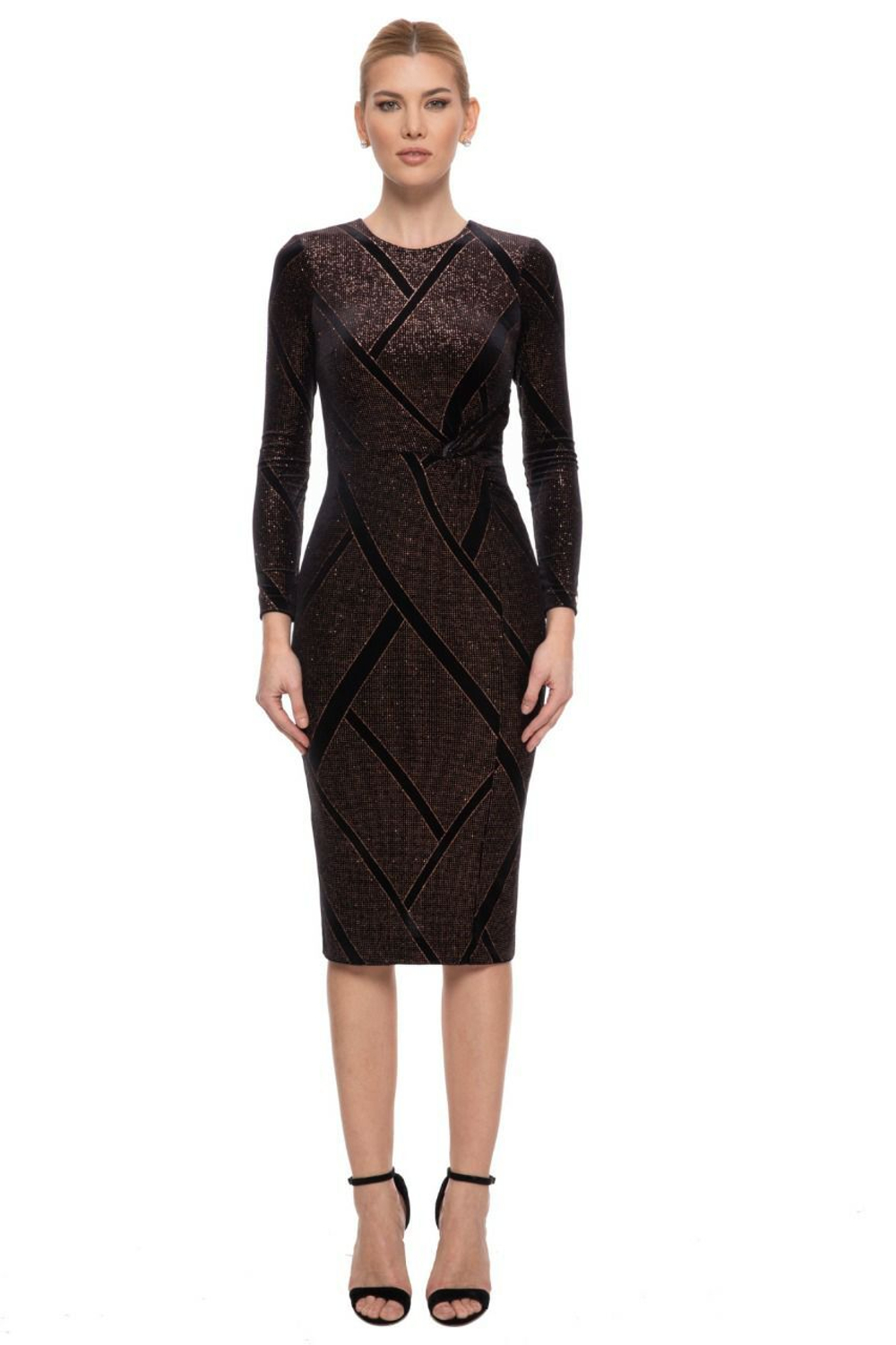 Платье вечернее блеск бронза