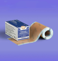 Foryou LUOFUCON Пластырь рулонный силиконовый на подложке с отрывными линиями телесный