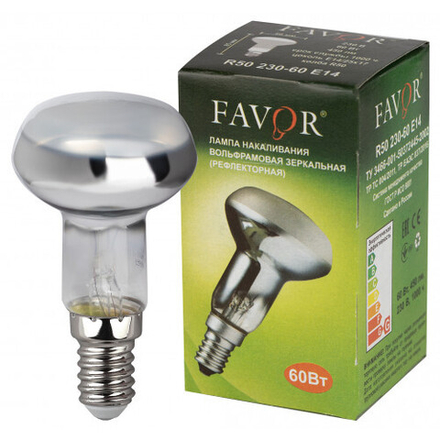 Лампочка Favor R50 60Вт E14 / Е14 230В рефлектор